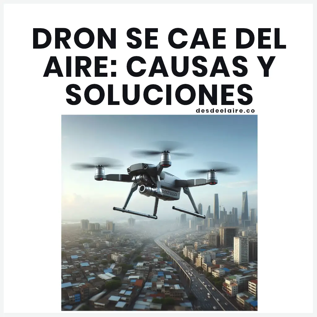 dron se cae del aire