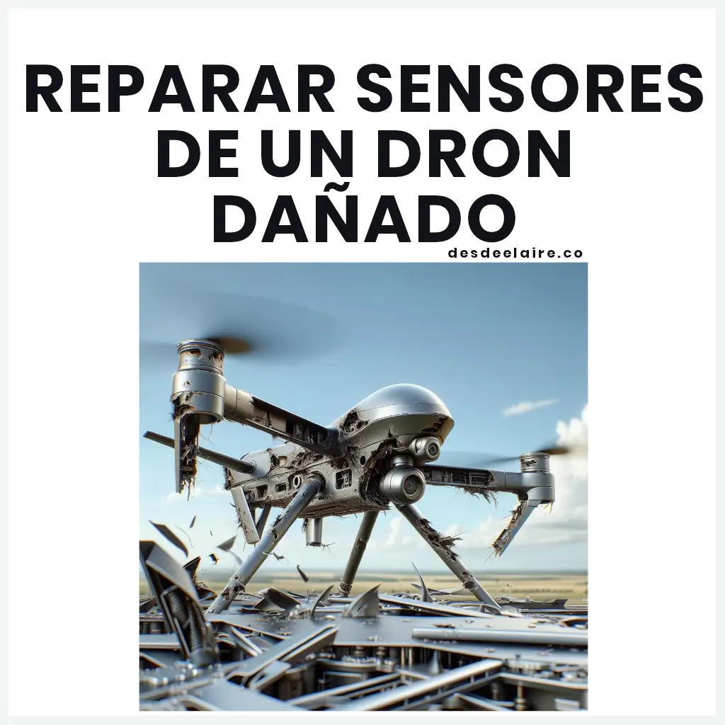 reparar sensores de un dron dañado