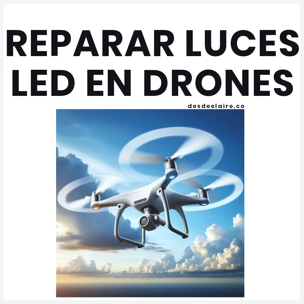 reparar luces led en drones
