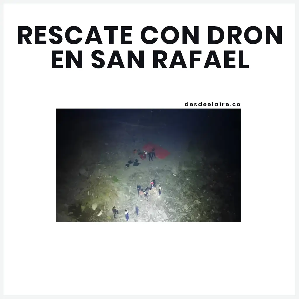 rescate con dron en san rafael